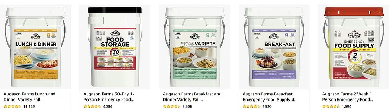 Augason Farms emergency food kits