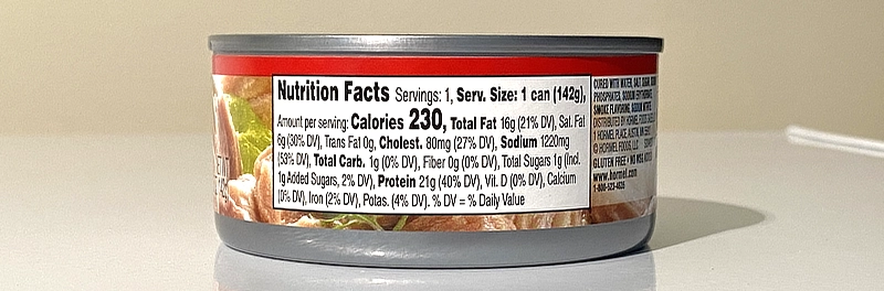 Hormel Smoked Ham nutrition ingredients label